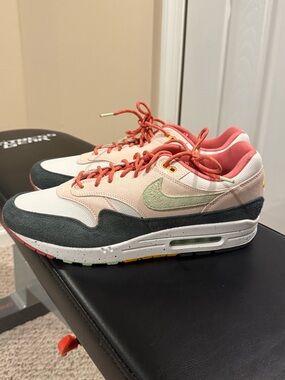 Nike Air Max 1 - Coral Pink, Sage & Charcoal